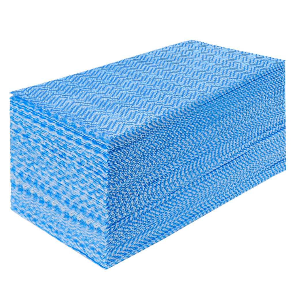 Jebblas Cleaning Towels Dish Towels and Dish Cloths Reusable TowelsHandy Cleaning Wipes Great Dish Towel Disposable Absorbent Dry Quickly 60 Sheets/PackBlue