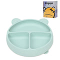 Miniguysa baby bowls with suction100% Food Grade Baby Suction BowlsDishwasher Microwave Safe suction plates for toddlers 1-3 (Blue-silicone baby bowls