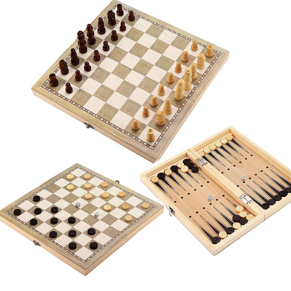 Foldable Solid Wood Chessboard