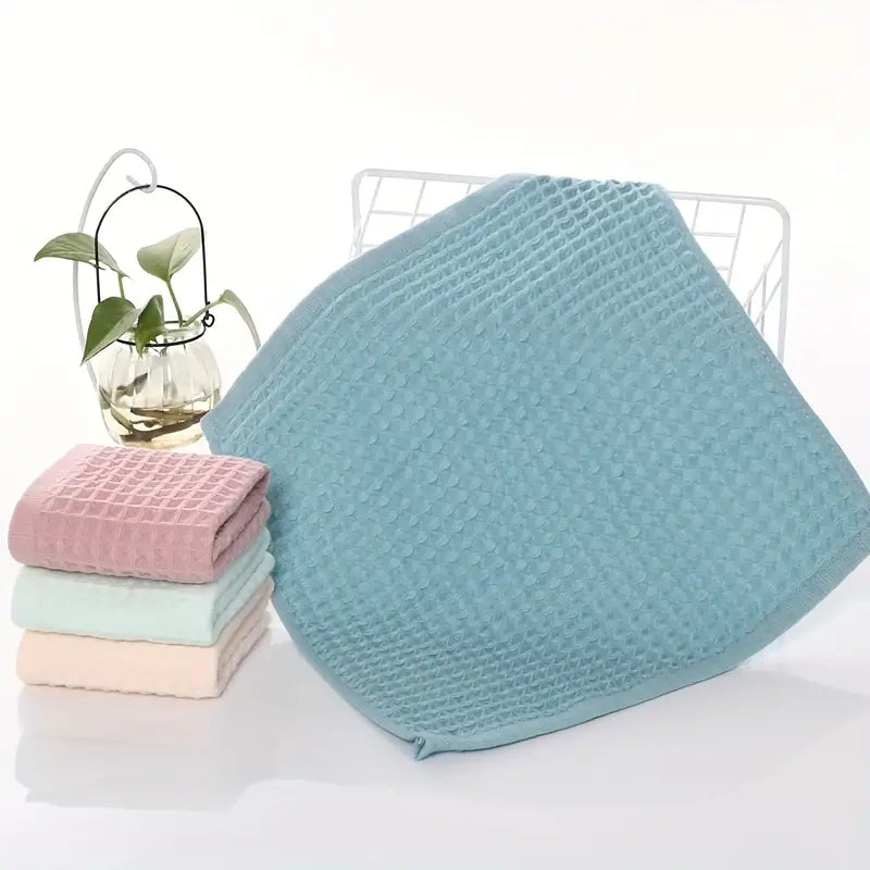 Cotton Waffle Weave Washcloths for Children (1pc)