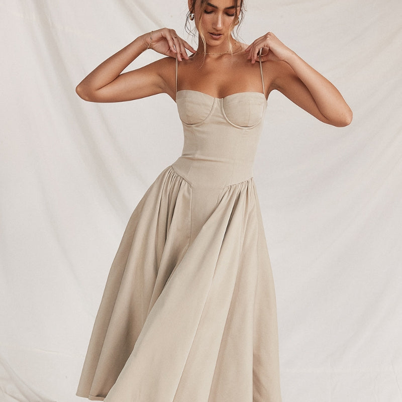 Women's French Retro Strap Dress for Dating