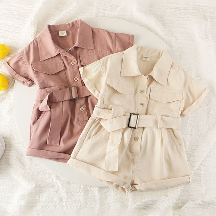 Girls' Denim Jumpsuit - Summer 2020 Korean Style
