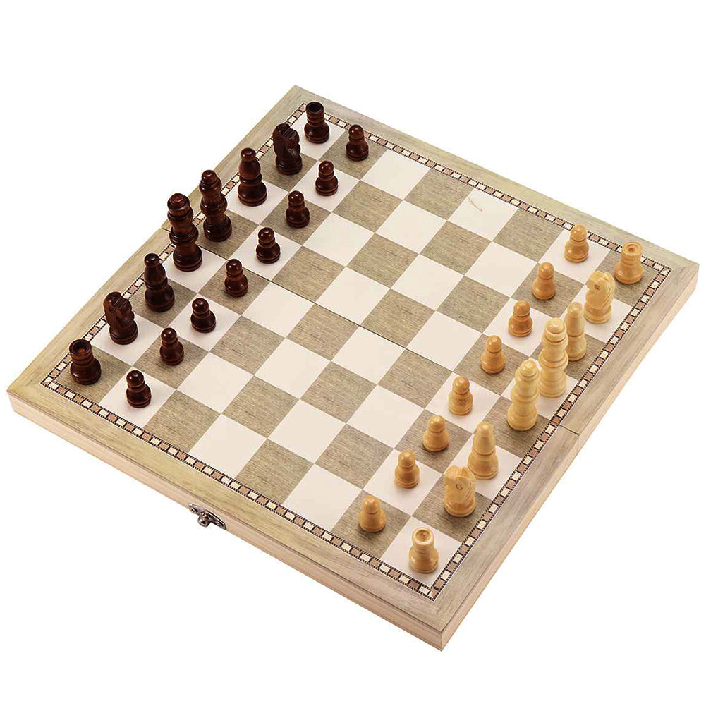 Foldable Solid Wood Chessboard