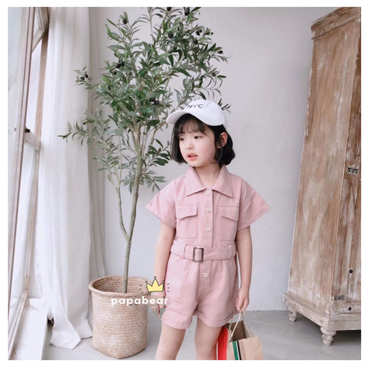 Girls' Denim Jumpsuit - Summer 2020 Korean Style