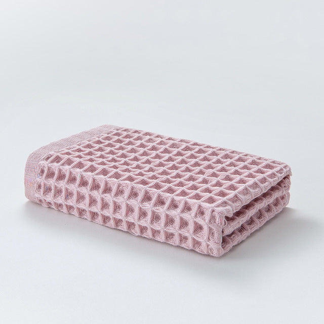 Adult Waffle Soft Cotton Hand Towel - 34x34cm