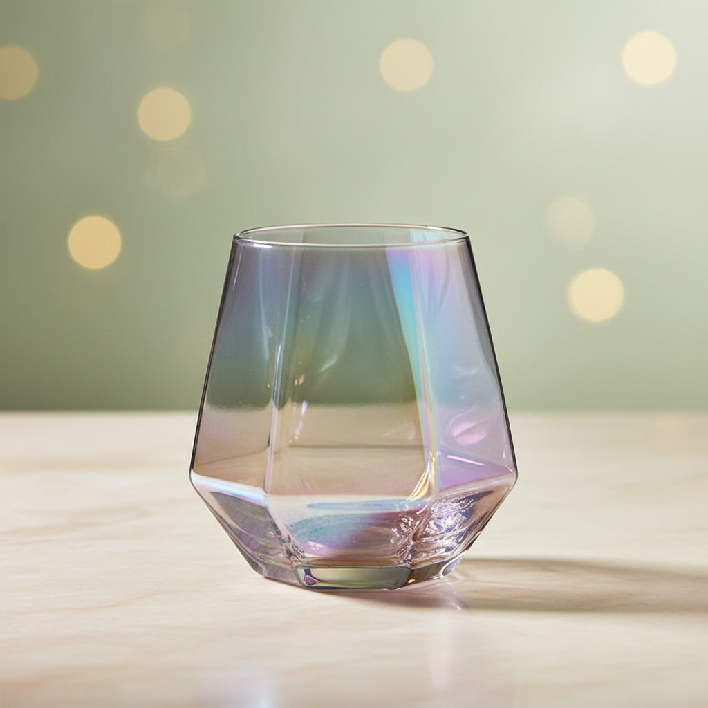 Diamond Shape Multi-Purpose Stemless Drinking Glass