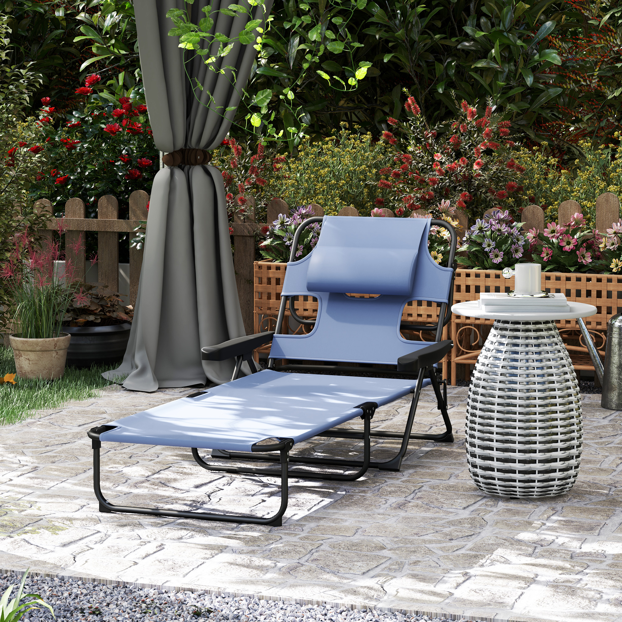 Foldable Lounge Beach Chair