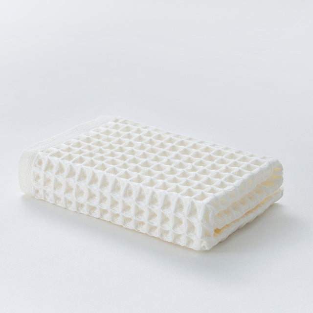 Adult Waffle Soft Cotton Hand Towel - 34x34cm