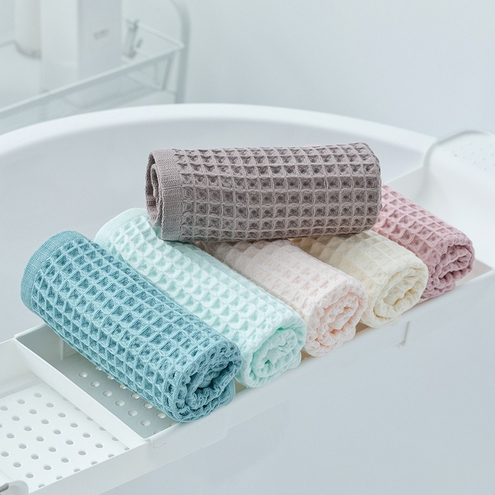 Adult Waffle Soft Cotton Hand Towel - 34x34cm