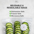 Vacuum Food Storage Bag Set with Electric Pump
