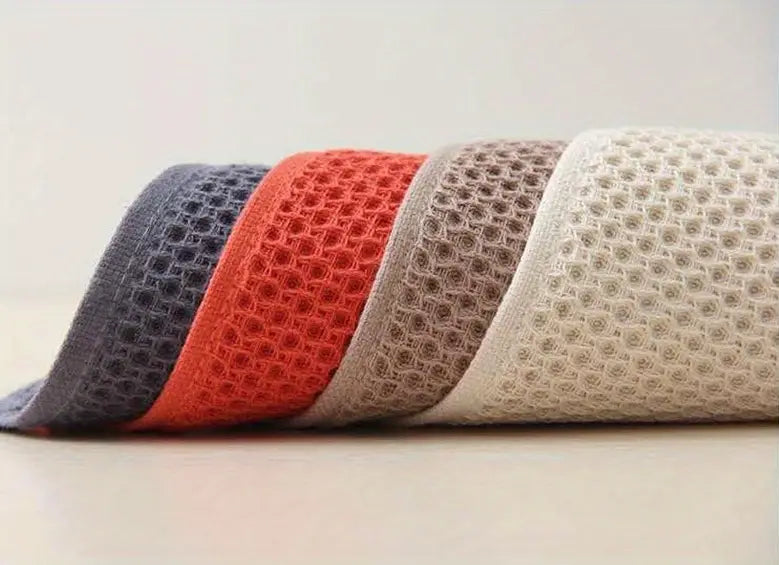 Honeycomb Waffle Washcloths - Soft Absorbent Towels