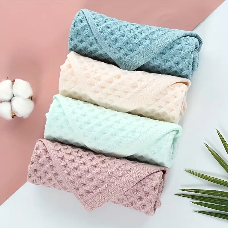 Cotton Waffle Weave Washcloths for Children (1pc)