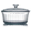 NUTRIUPS 2.4QT Round Glass Casserole Dish with Glass Lid Borosilicate Glass Round Casserole Dish for Oven Round Baking Dish with Lid
