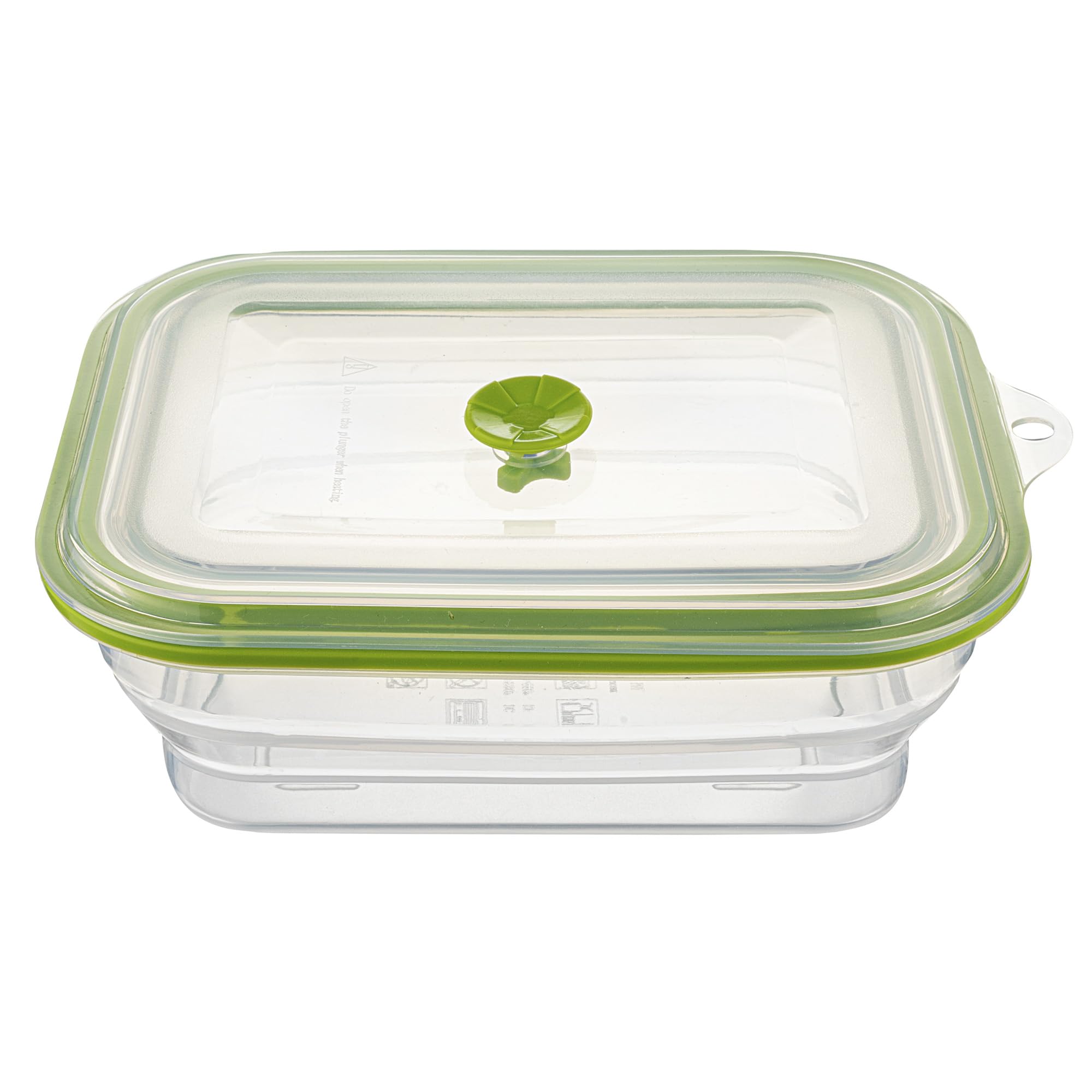 Restaurantware-Fresh Hero 51 Ounce Storage Containers 1 Durable Airtight Food Containers - Microwavable Freezable Green Silicone Collapsible Containers Dishwashable With Vented Lids
