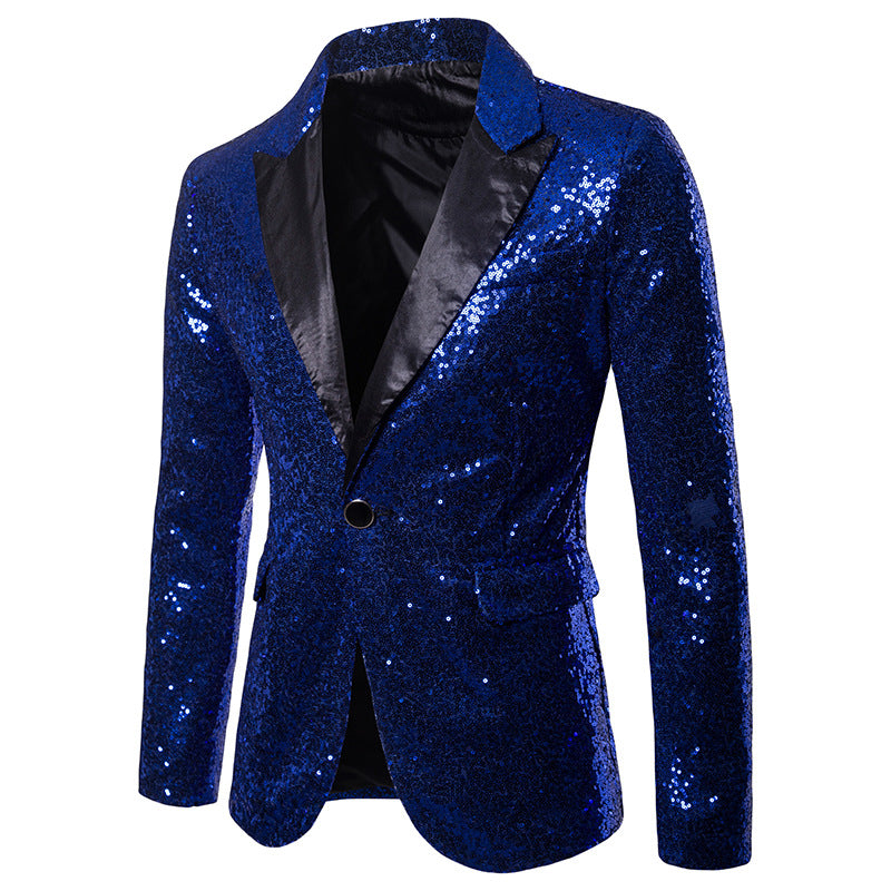 Korean Sequin Suit for Men - Evening Tailcoat Jacket