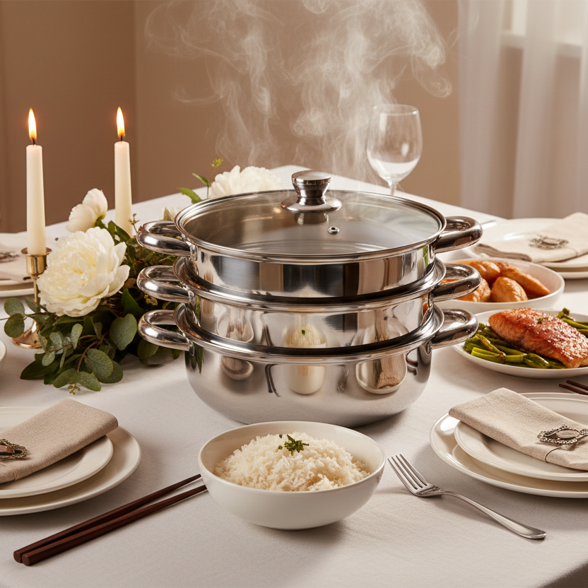 Three-Layer Multi-Purpose Soup Steamer