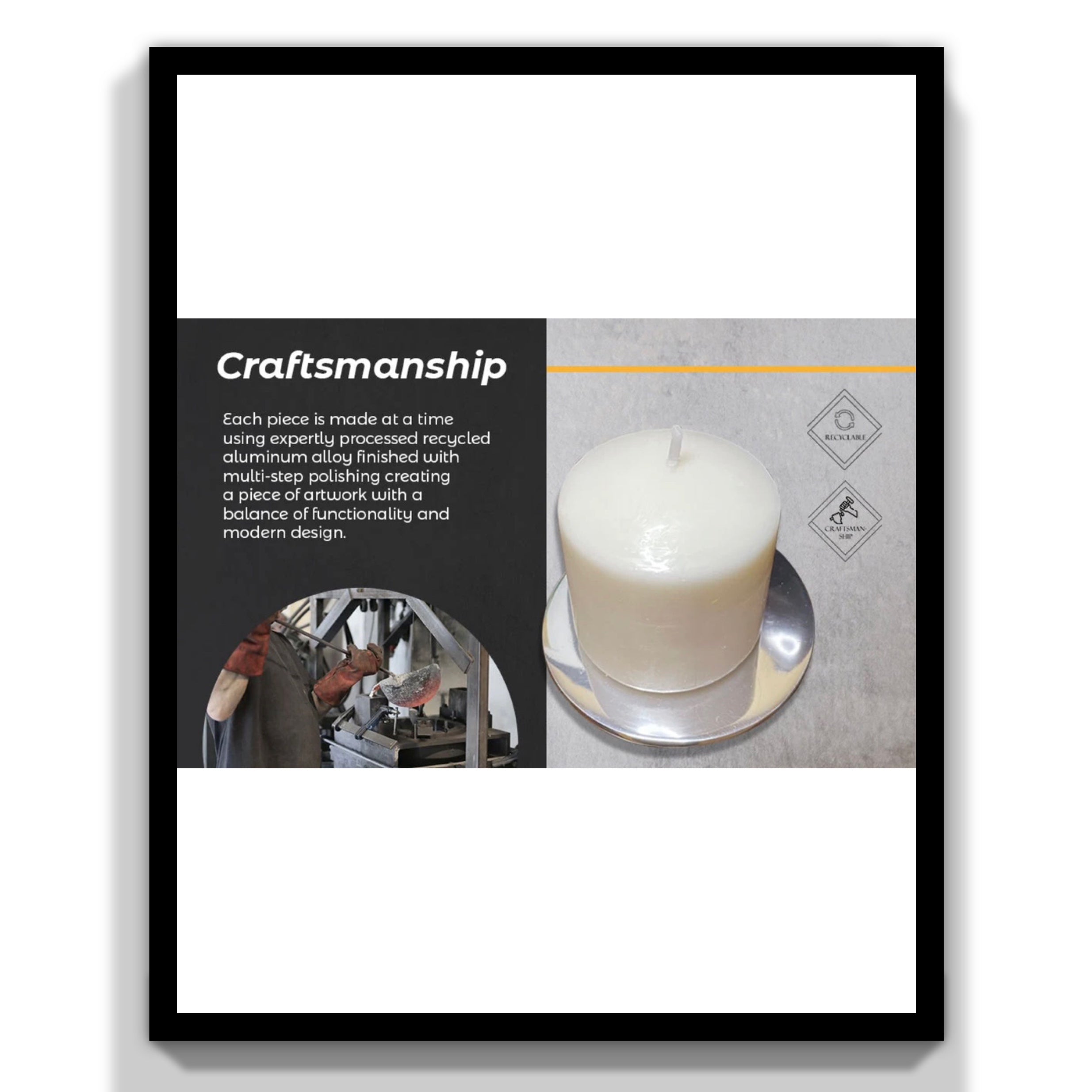 Multi-Purpose Round Candle Holder / Coaster