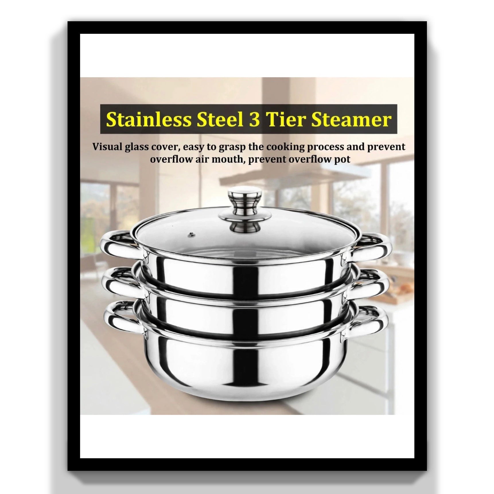 Three-Layer Multi-Purpose Soup Steamer