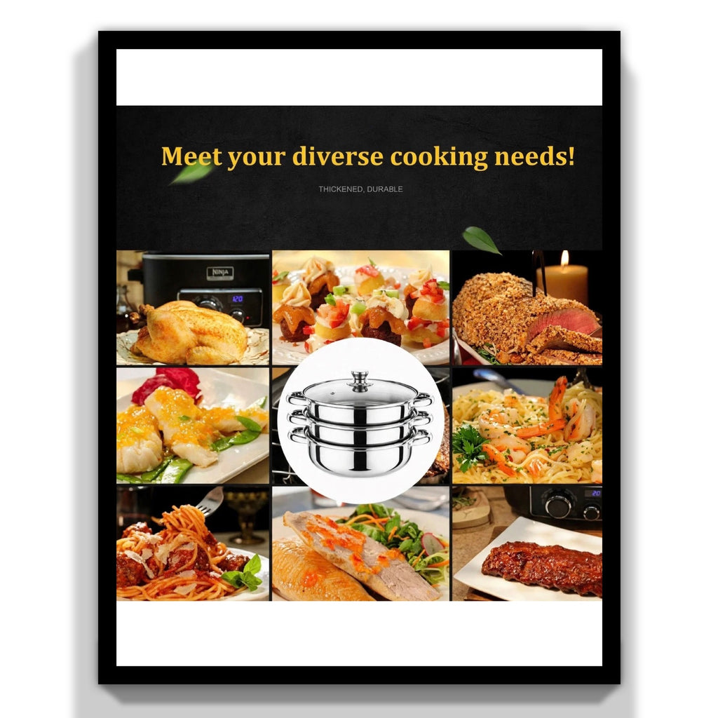 Three-Layer Multi-Purpose Soup Steamer