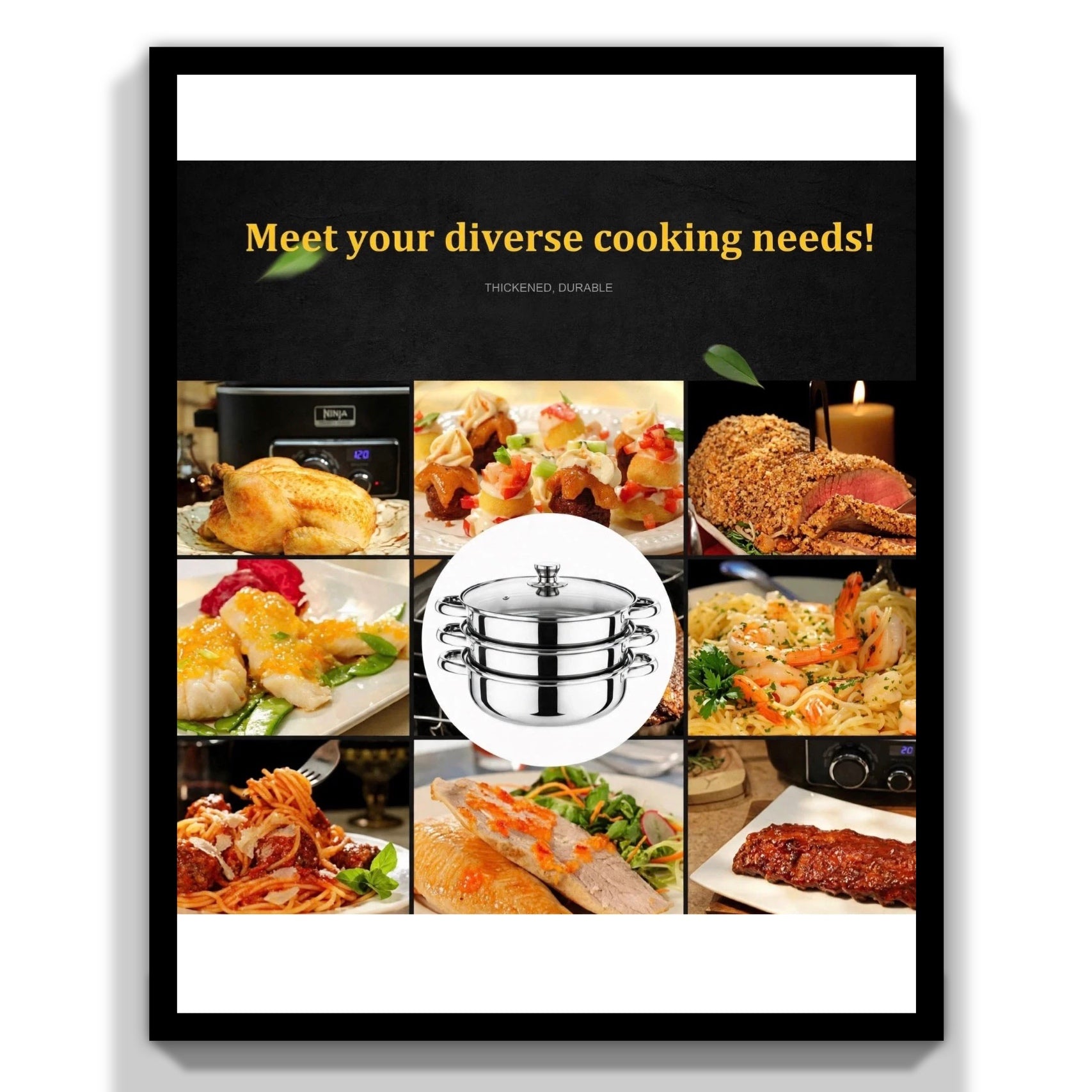 Three-Layer Multi-Purpose Soup Steamer
