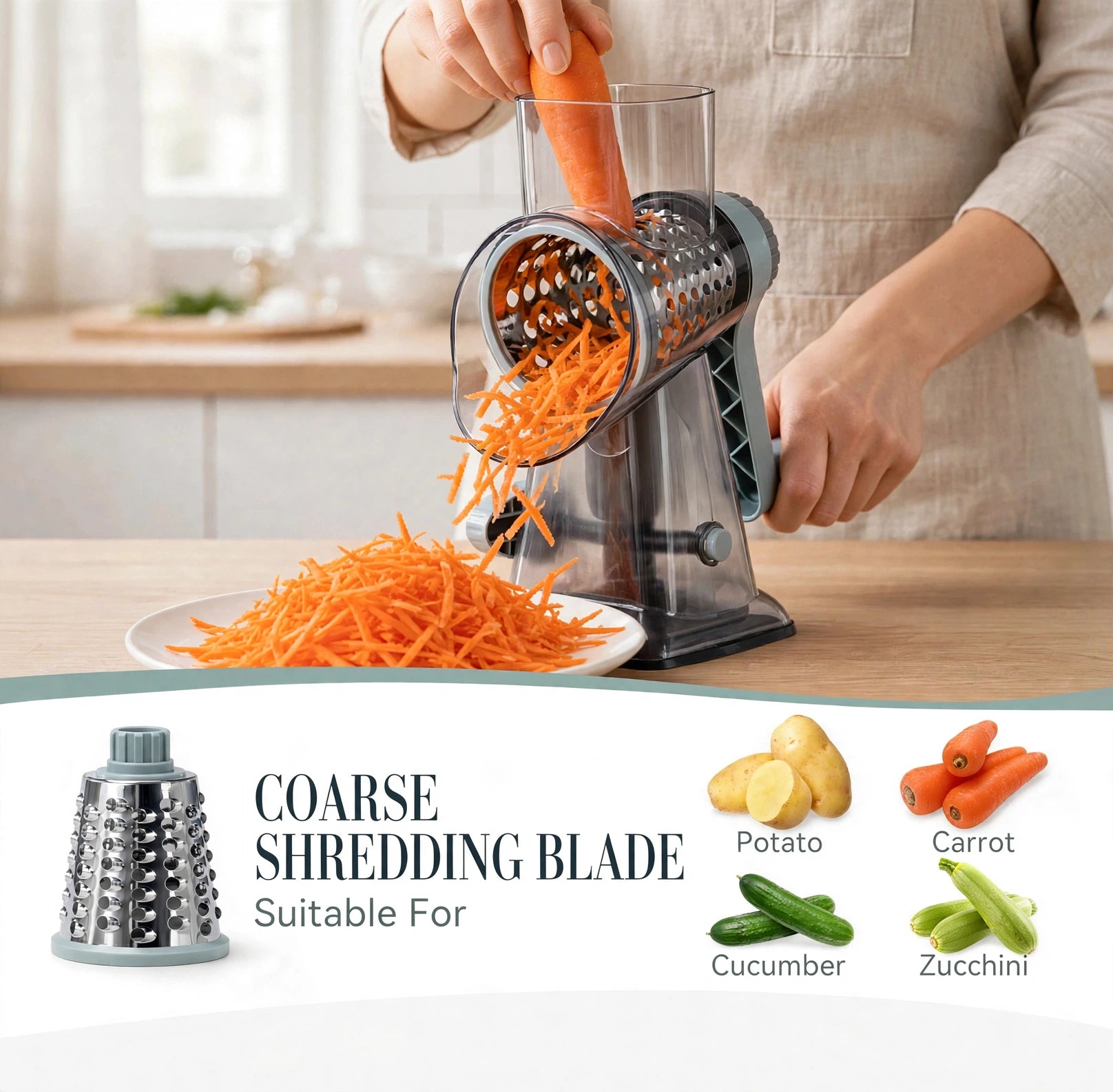 Multi-function Vegetable & Cheese Chopper