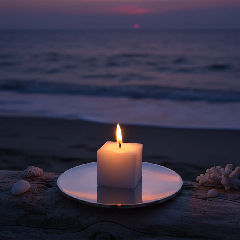 Aluminum Candle Holder Beach Campaign