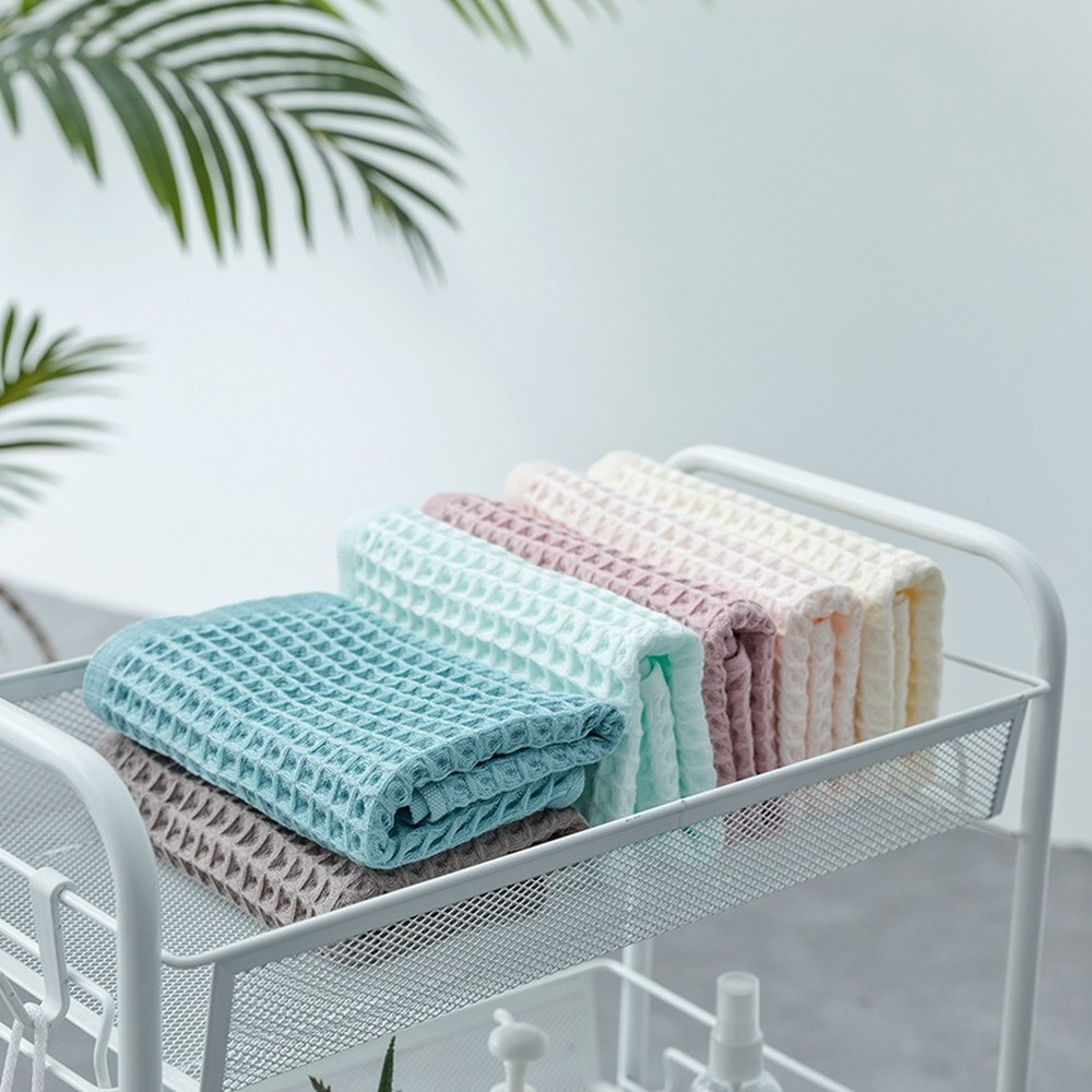 Adult Waffle Soft Cotton Hand Towel - 34x34cm