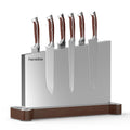 Fomidao Magnetic Knife Holder StandExtra Large Stainless Steel Magnetic Knife Block Without KnivesPower Magnetic Knife Rack StripDouble Sided Magnet Knife Storage Organizer