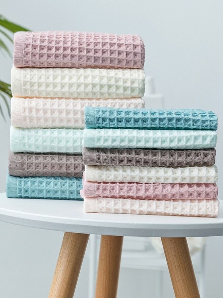Adult Waffle Soft Cotton Hand Towel - 34x34cm