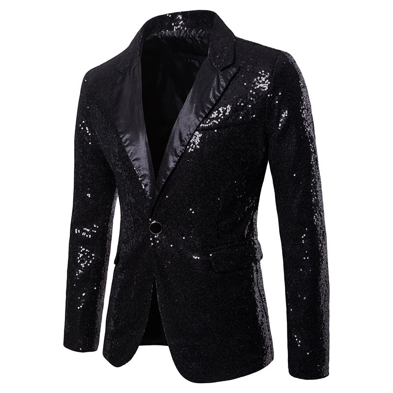 Korean Sequin Suit for Men - Evening Tailcoat Jacket