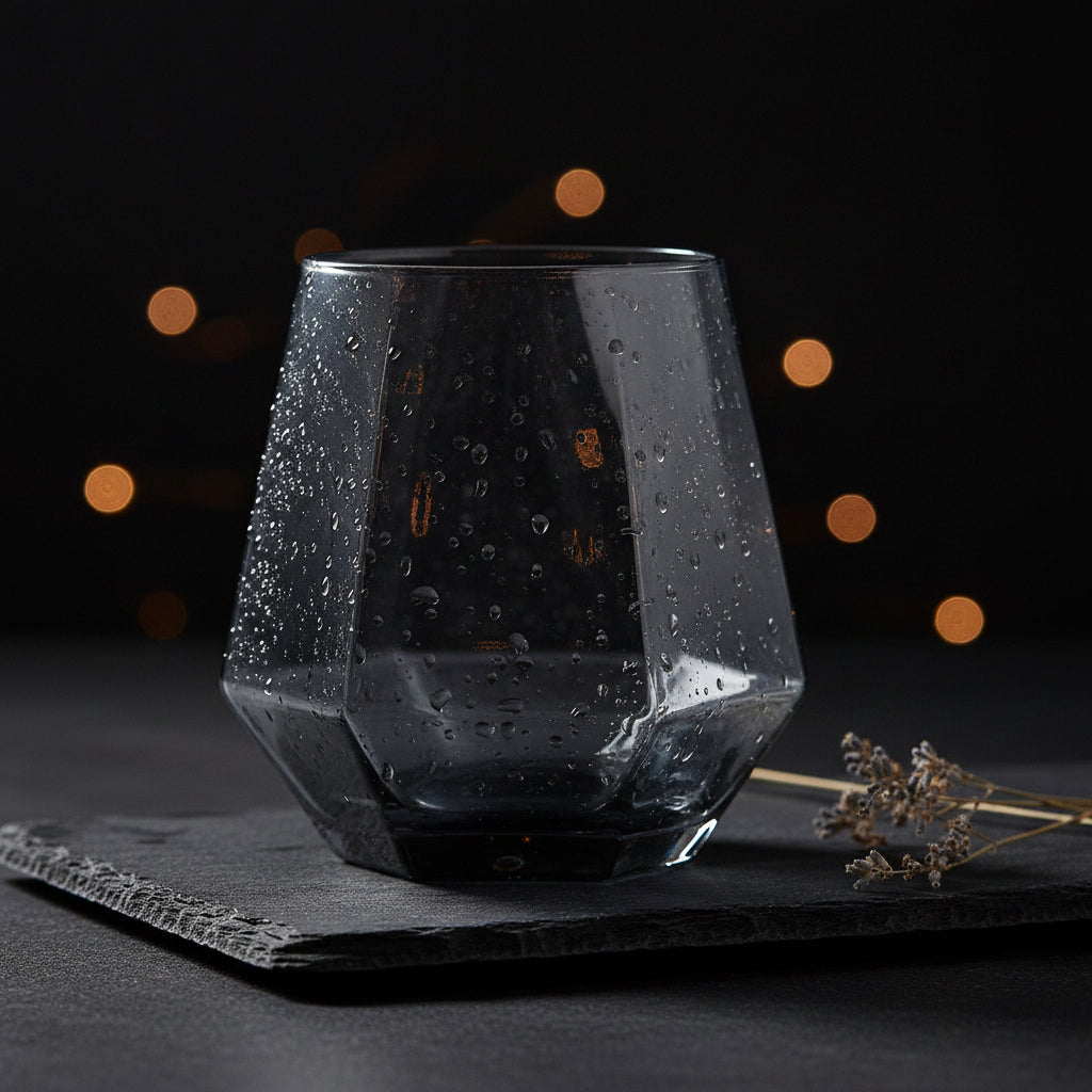 Diamond Shape Multi-Purpose Stemless Drinking Glass