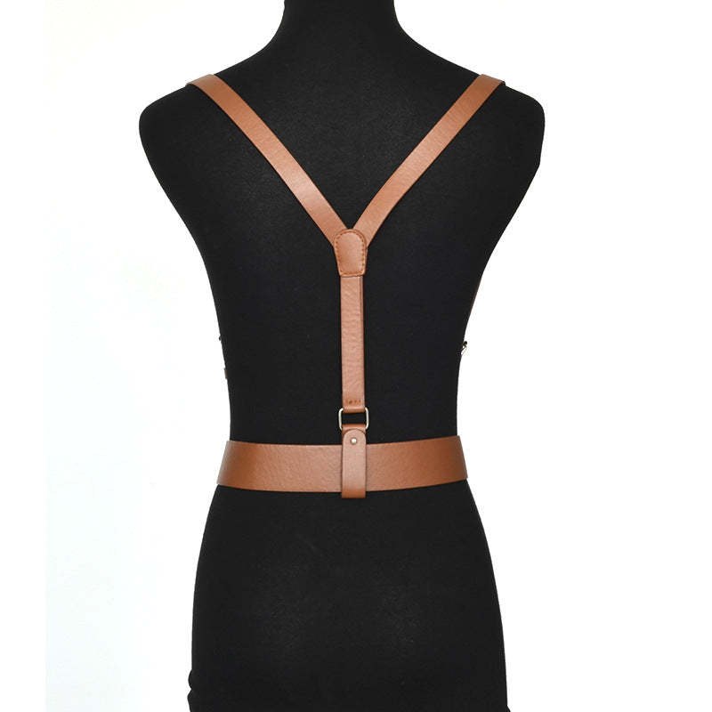 Vintage Style Women's Adjustable Triangle Suspenders Belt