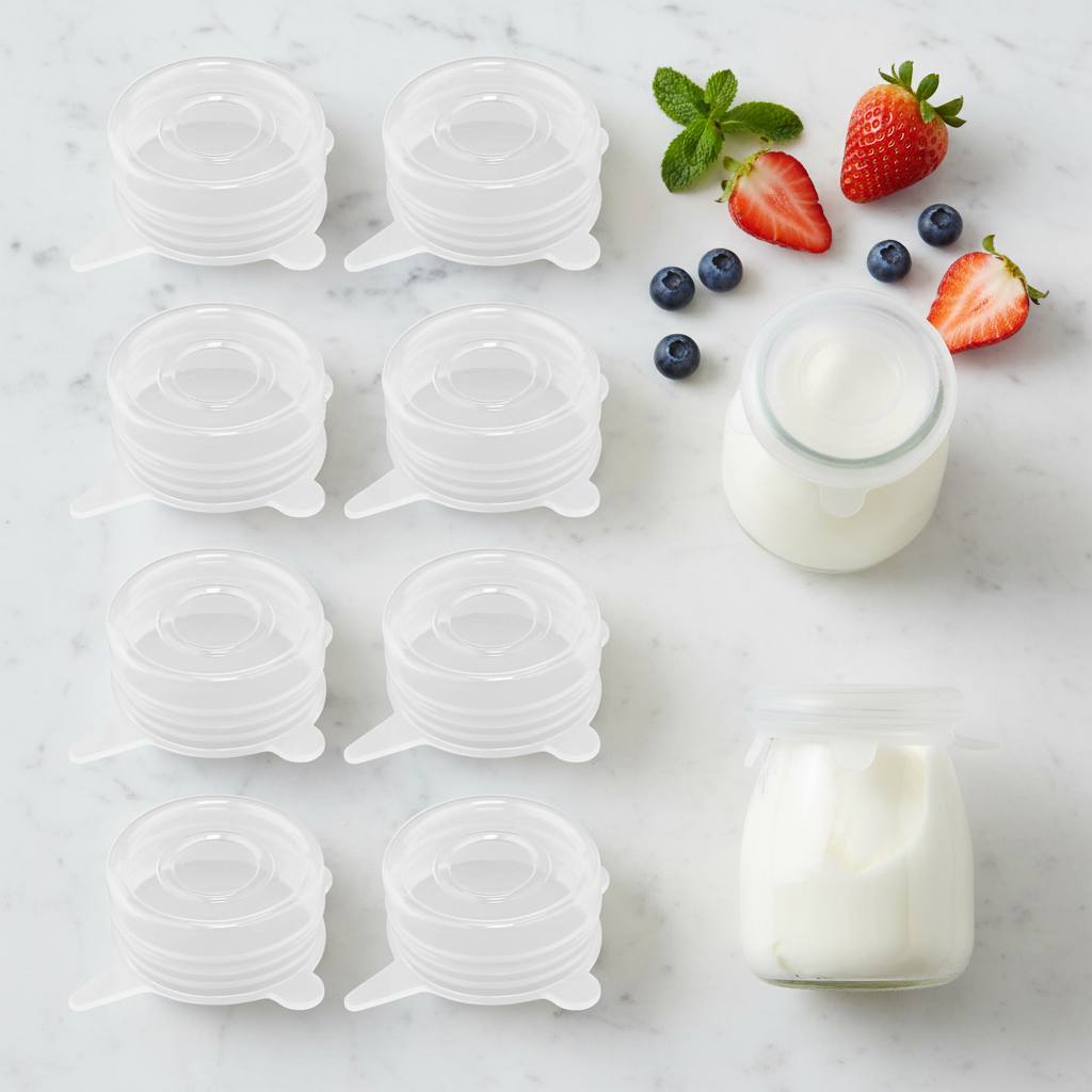 Silicone Lids Flat Lay