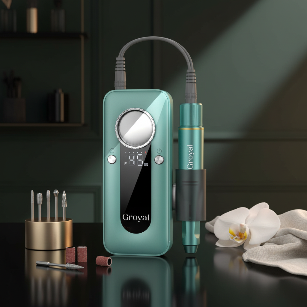 Electric Nail Drill Professional 45000RPM Cordless Electric Nail File for Acrylic Gel Nails Professional Nail Drill Manicure Pedicure Polishing Shape Tools for Home Salon Nail Drill Kits